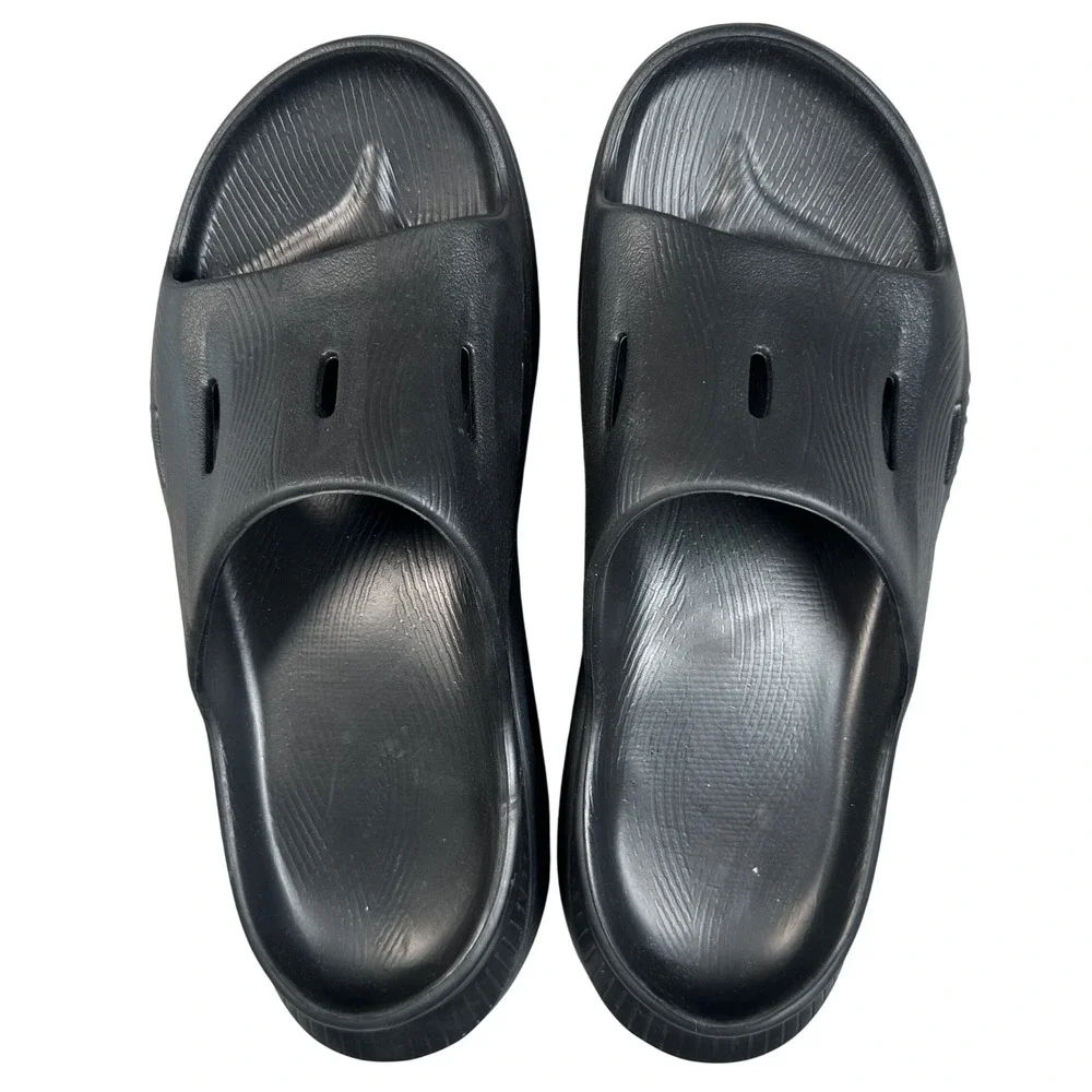 Hoka Ora Recovery Slide 3 Sandals Mens 8 Womens 10 Black Comfort Athletic Travel